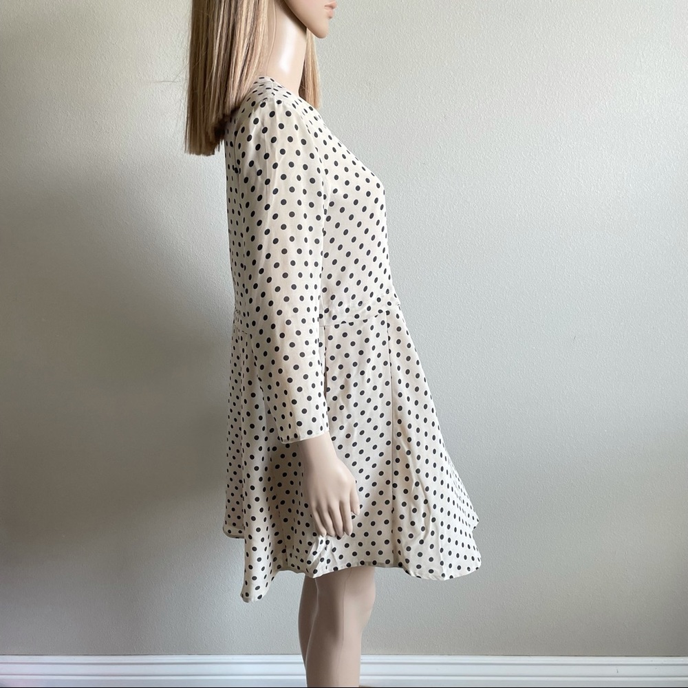 Madewell Silk Polka Dot Dress S EUC - Picture 4 of 7